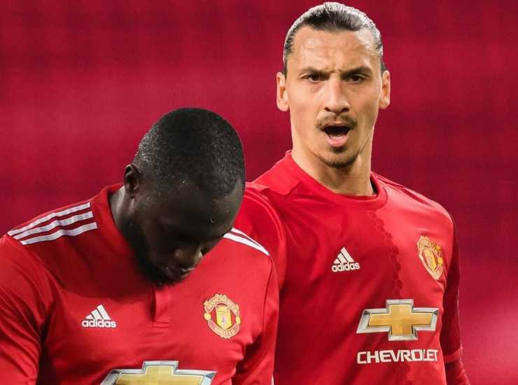 Ibrahimovic e Lukaku ai tempi del Manchester United (credit: Eurosport)