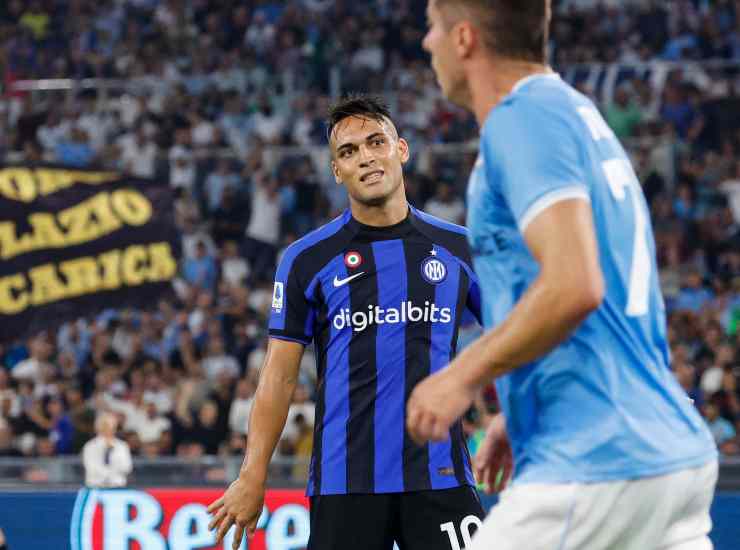 Lautaro Martinez e Adam Marusic durante Lazio Inter - credits: Ansa Foto. Meteoweek