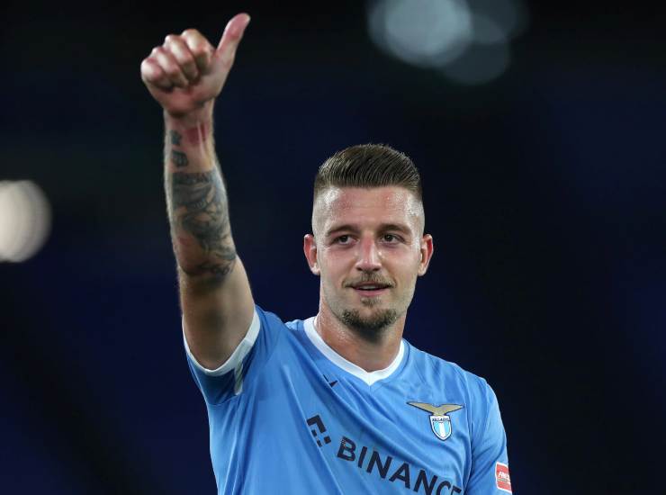 Sergej Milinkovic-Savic, centrocampista della Lazio (credit: Calcio in Pillole)