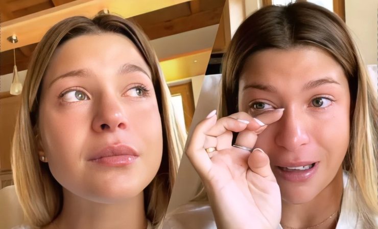 Natalia Paragoni in lacrime su Instagram 