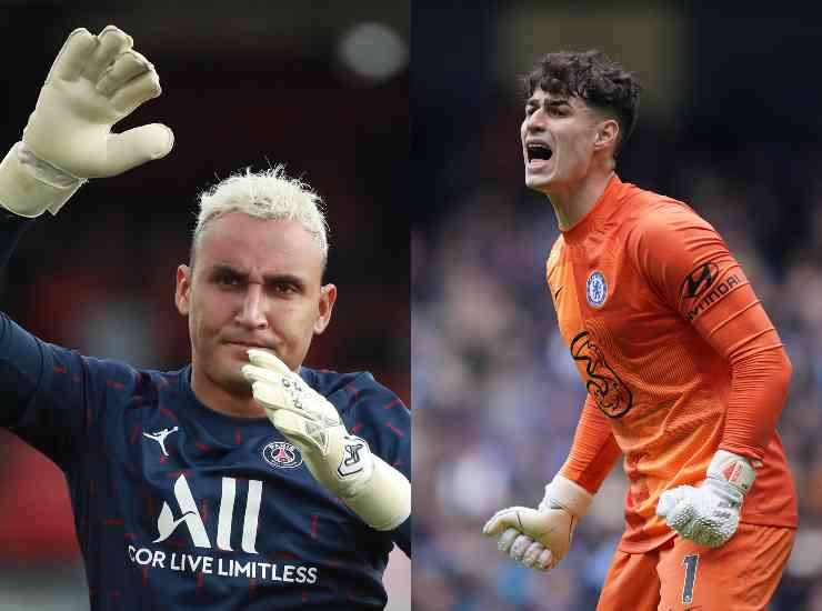 Keylor Navas e Kepa, obiettivi del Napoli (credit: Ansa)