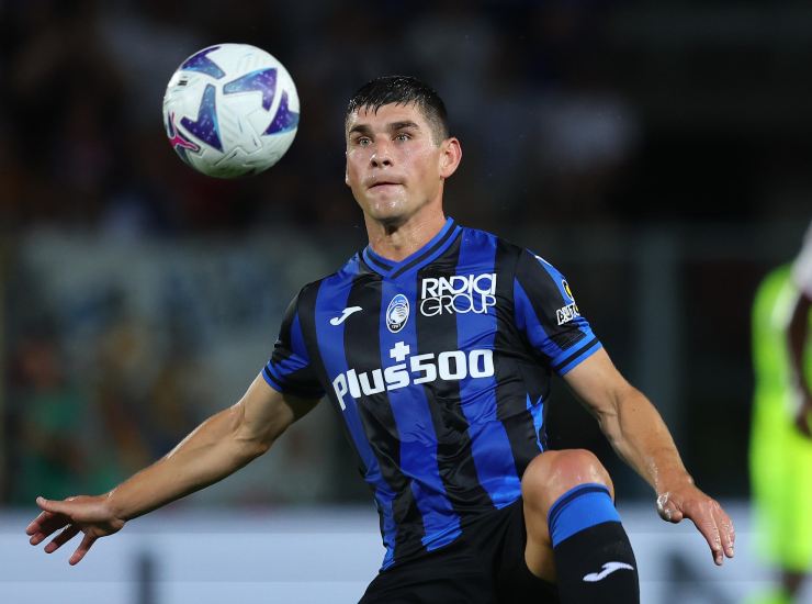 Ruslan Malinovskyi centrocampista dell'Atalanta (Credit Foto Ansa)