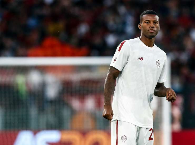 Wijnaldum con la maglia della Roma - credits: Ansa Foto. Meteoweek