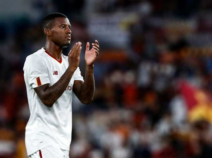 Wijnaldum con la maglia della Roma - credits: Ansa Foto. Meteoweek