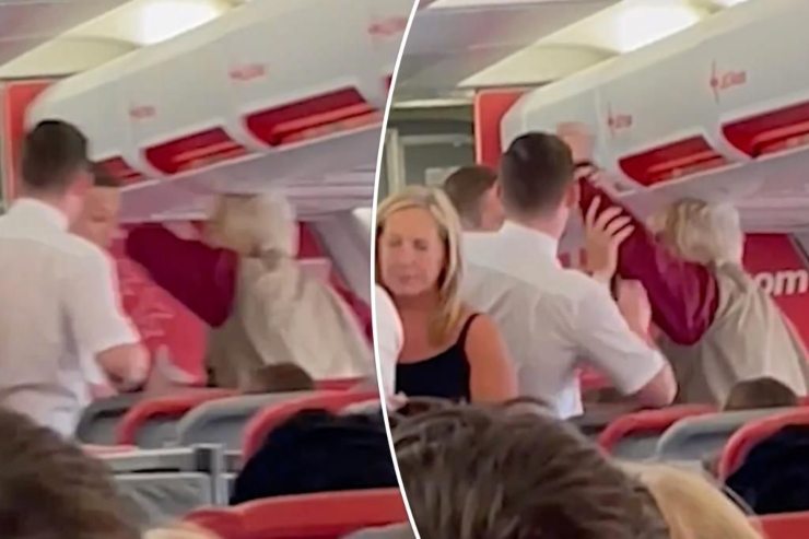 Aereo, lo steward le leva il gin tonic: lei impazzisce e scatena il panico a bordo [VIDEO]