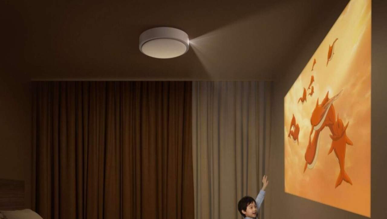 Xgimi Magic Lamp, un tutto in uno davvero geniale: plafoniera, speaker e proiettore video per una casa smart