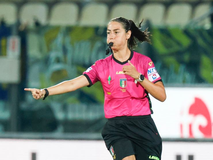 Maria Sole Ferrieri Caputi, primo arbitro donna in Serie A - credits: Ansa Foto. 29092022 MeteoWeek.com