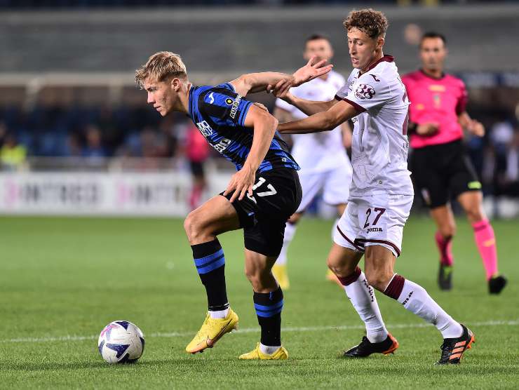 Rasmus Hojlund con la maglia dell'Atalanta - credits: Ansa Foto. 06092022 MeteoWeek.com