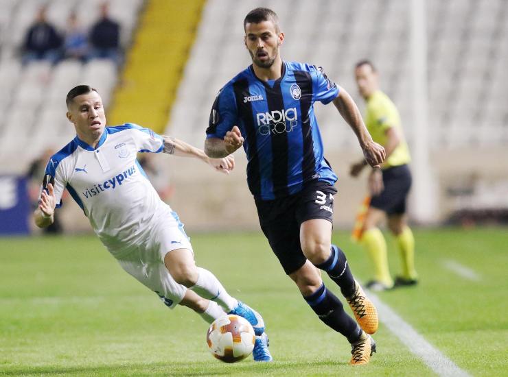 Leonardo Spinazzola ai tempi dell'Atalanta (Credit: Ansa) 26092022 - Meteoweek.com