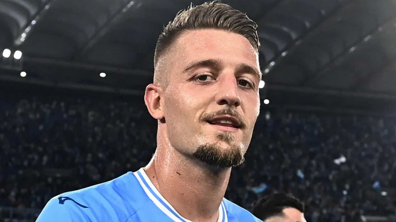 Sergej Milinkovic-Savic, centrocampista della Lazio (credit: Lazio News 24) 24092022 Meteoweek.com