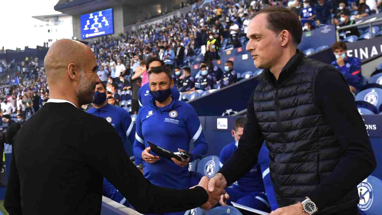 Tuchel e Guardiola - credits: Ansa Foto. 07092022 MeteoWeek.com