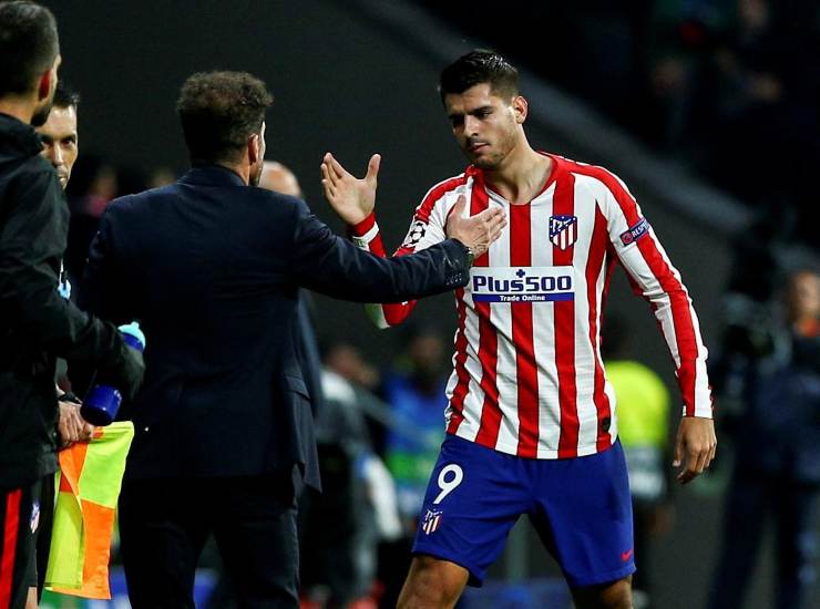 Alvaro Morata e Diego Simeone (Credit: Ansa) 22092022 - Meteoweek.com