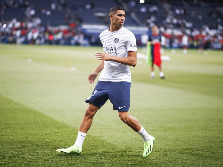 Achraf Hakimi, difensore del PSG - credits: Ansa Foto. 06102022 MeteoWeek.com