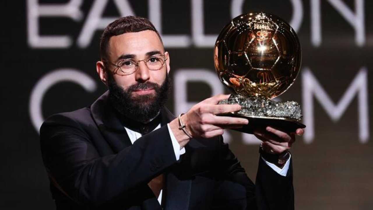 Karim Benzema premiato con il Pallone d'Oro - credits: Ansa. 19102022 MeteoWeek.com