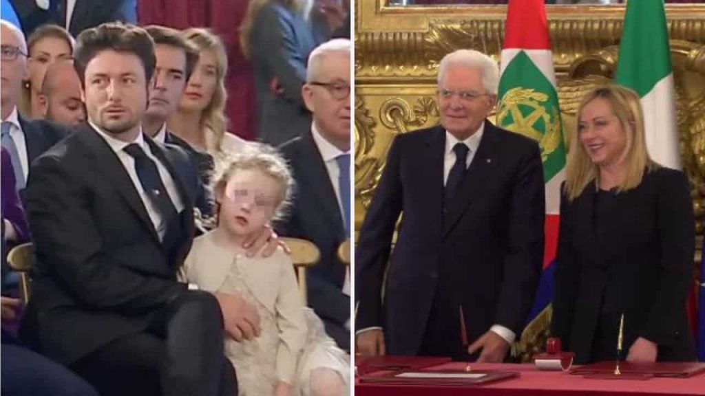 Governo, il giuramento di Giorgia Meloni davanti alla figlia [VIDEO]