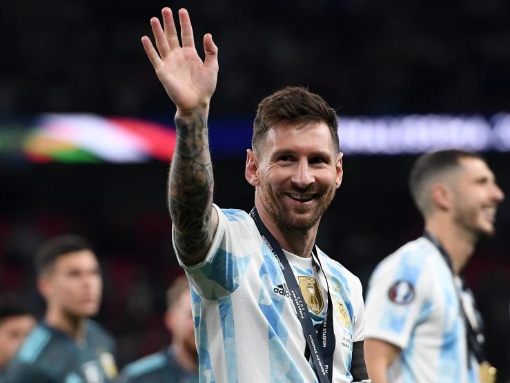 Messi esulta con l'Argentina (credit: Ansa) 07102022 Meteoweek.com