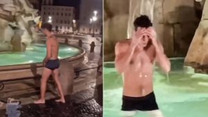 Turista fa il bagno nella fontana di Piazza Navona, il video sui social - meteoweek.com