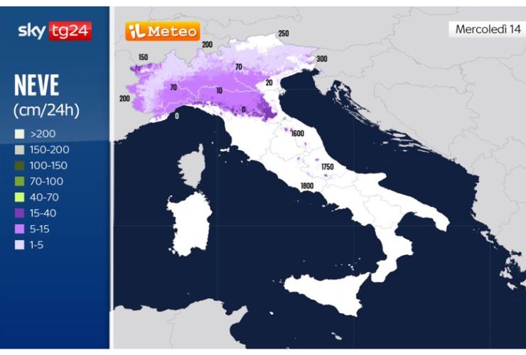 Immacolata sotto la pioggia, Santa Lucia sotto la neve arriva la morsa invernale - meteoweek.com