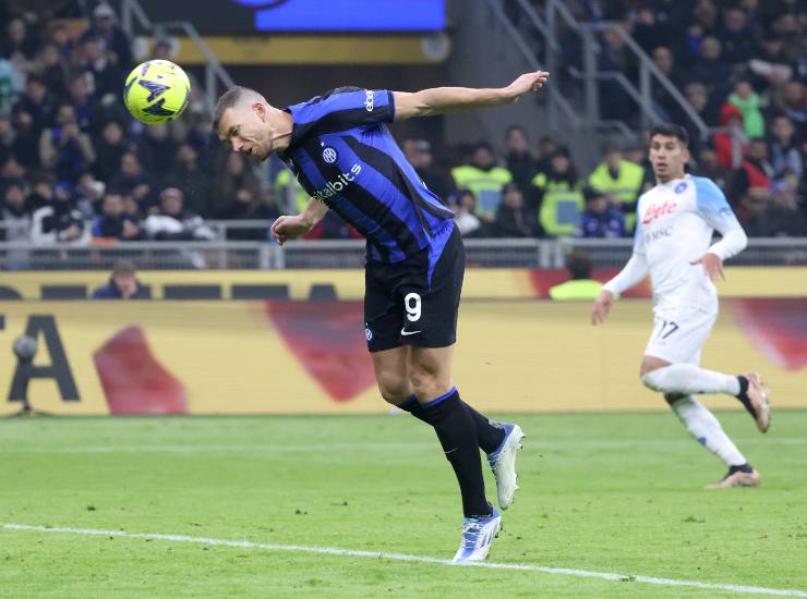 Il gol di Edin Dzeko - credits: Ansa Foto. 05012023 MeteoWeek.com