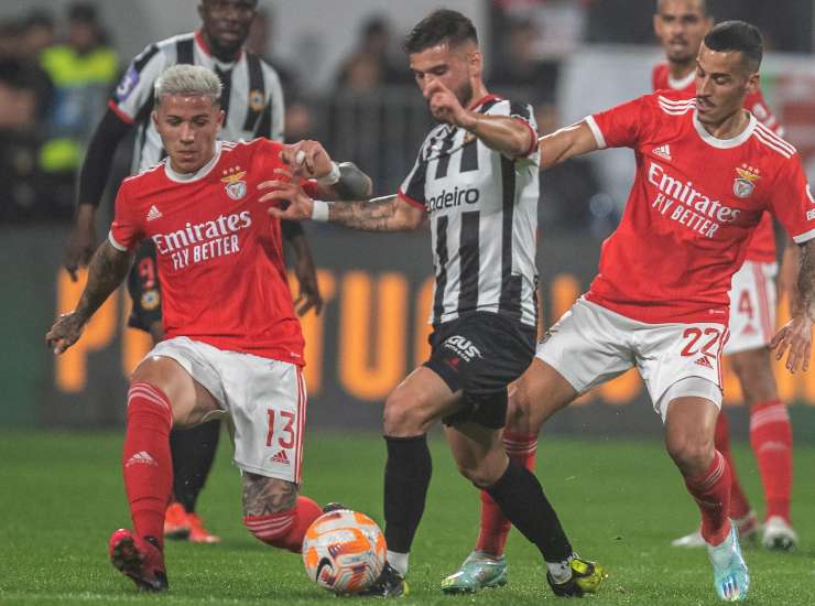 Enzo Fernandez con il Benfica - credits: Ansa Foto. 11012023 MeteoWeek.com