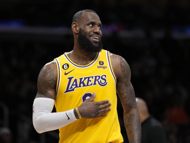 Il capitano della Western Conference Lebron James [Credit: LaPresse] - Meteoweek.com 27012023