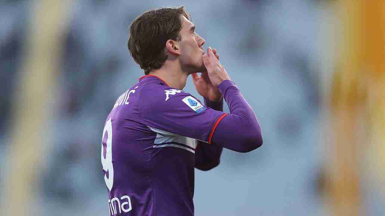 Dusan Vlahovic, protagonista del match tra Fiorentina e Salernitana – credits: Getty Images. Meteoweek