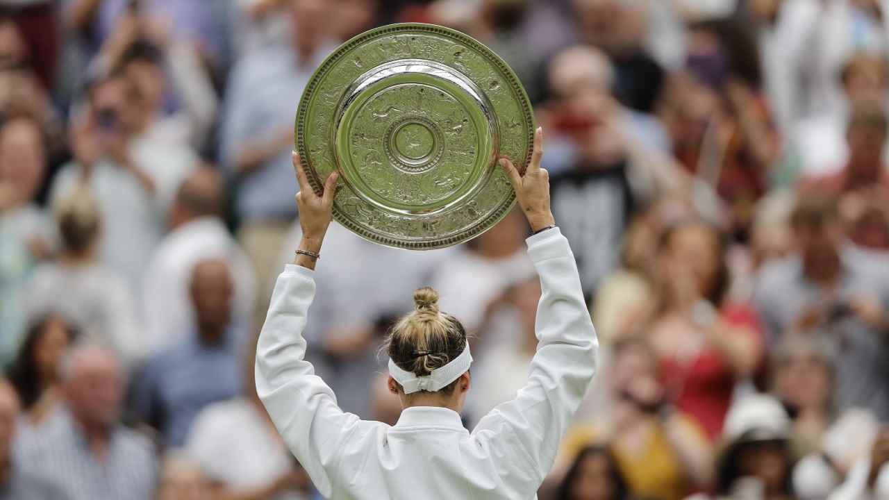 Marketa Vondrousova campionessa di Wimbledon - credits: Ansa Foto. MeteoWeek.com