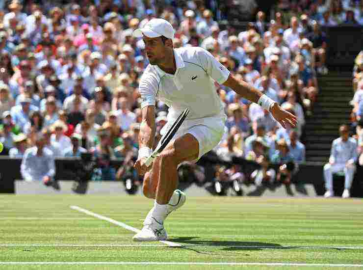 Djokovic durante la finale - credits: Ansa Foto. MeteoWeek.com